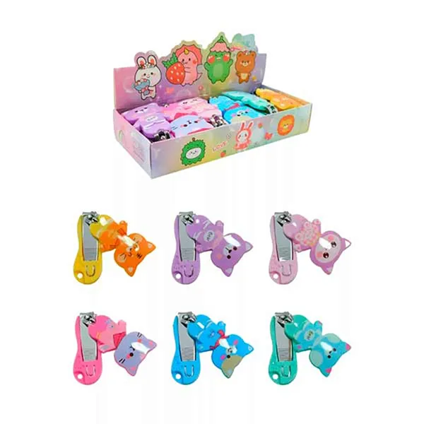 Alicate corta uñas infantil diseño gatito variado por unidad 154-2