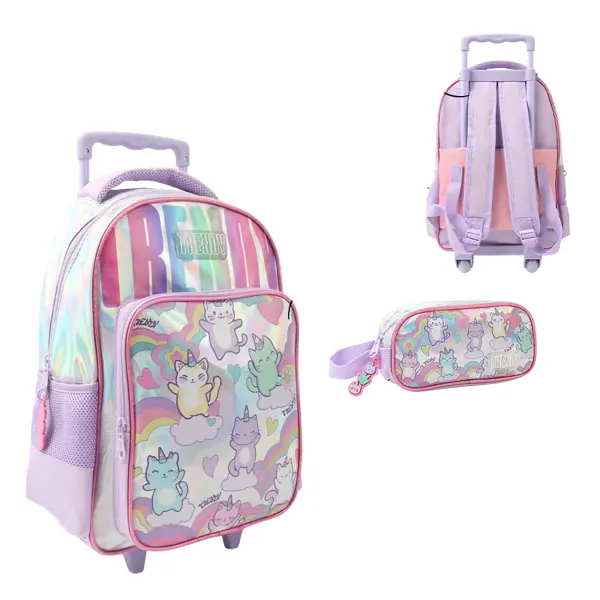 Mochila Carro con Cartuchera Trendy 28770 15″