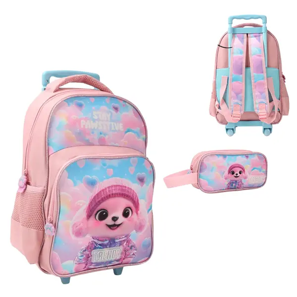 Mochila Carro con Cartuchera Trendy 28771 15″