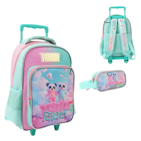 Mochila Carro con Cartuchera Trendy 28772 15″