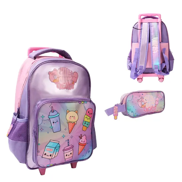 Mochila Carro con Cartuchera Trendy 28773 15″