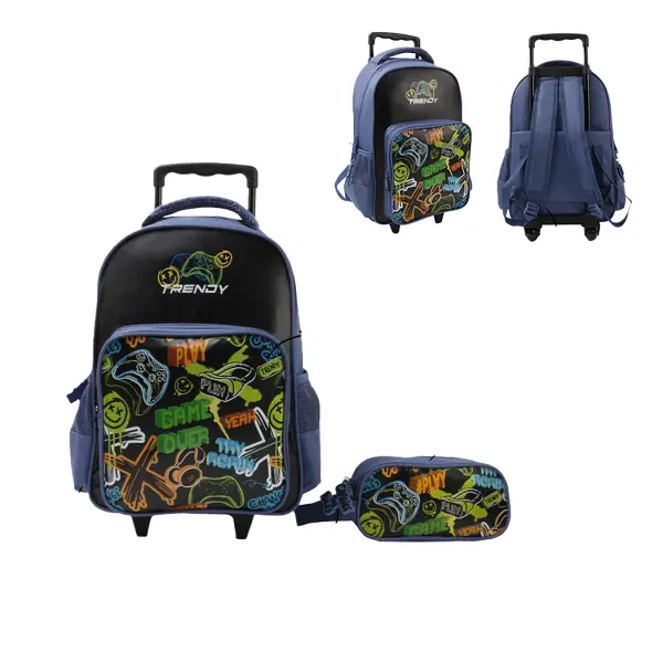 Mochila Carro con Cartuchera Trendy 28778 15″