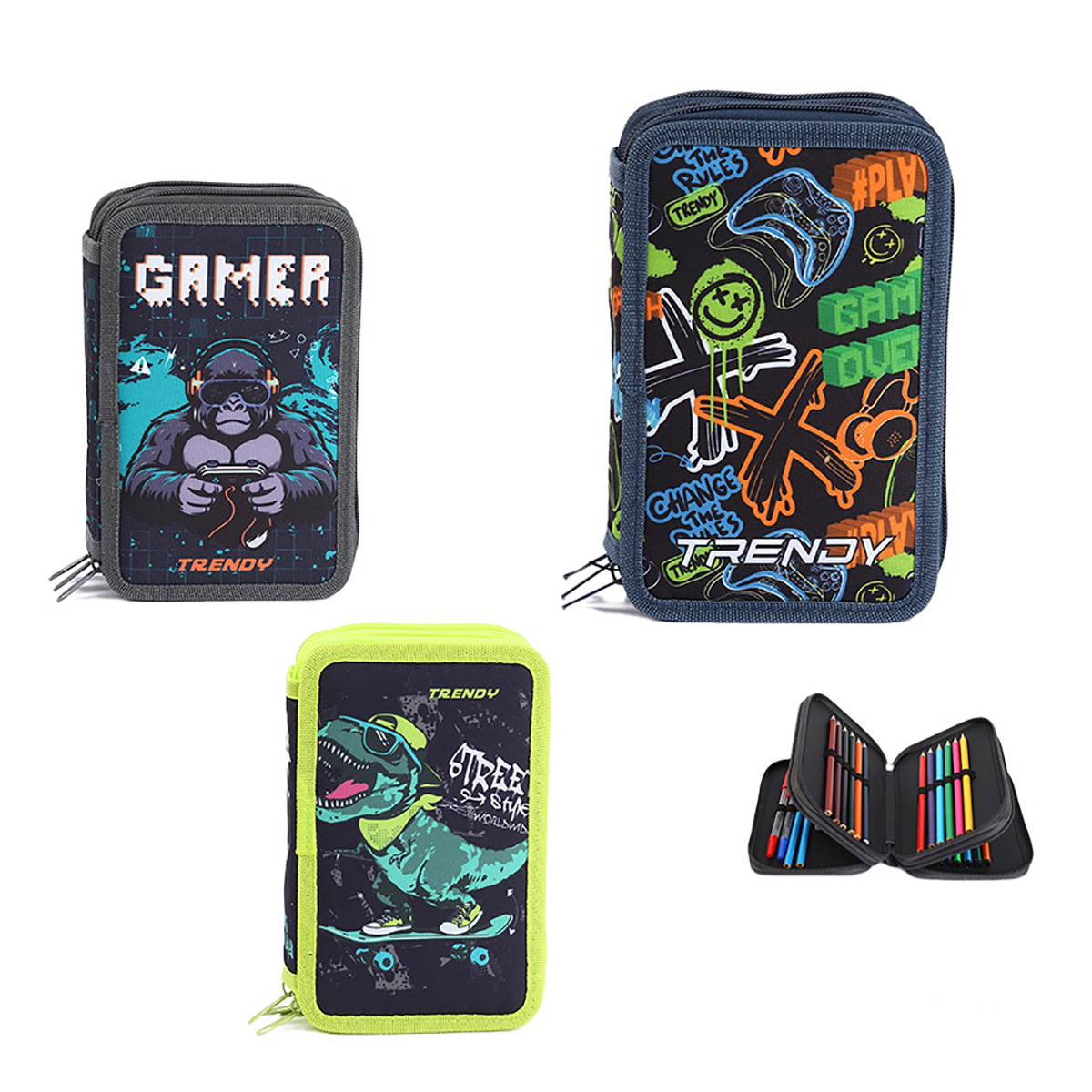 Cartuchera C/ Utiles Trendy 53837