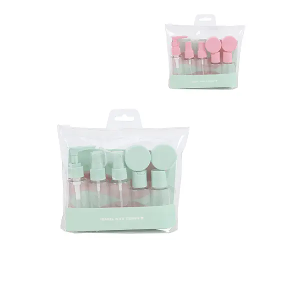 Kit de Viaje Set x8 Frascos Recargables Trendy 29435