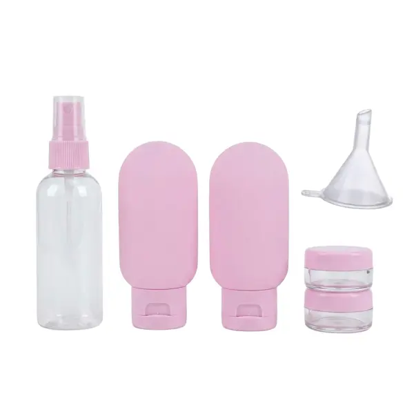 Kit de Viaje con Neceser Set x7 Frascos Trendy 29438 - Imagen 4